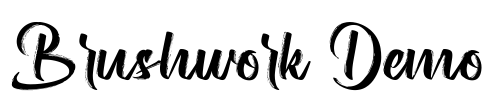 Brushwork Demo Font Image