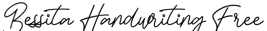 Bessita Handwriting Free Font Image