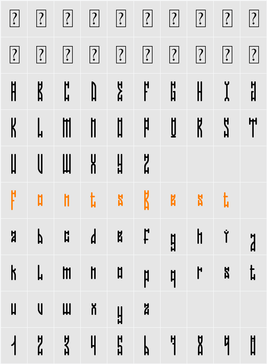 NICEOMI FREE Character Map