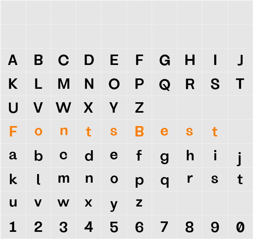 Dx System  SemBd Character Map