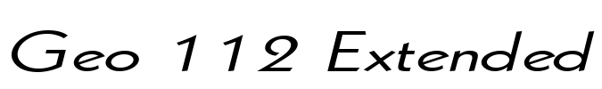 Geo 112 Extended