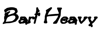 Bart Heavy Font Image