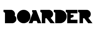 BOARDER Font Image