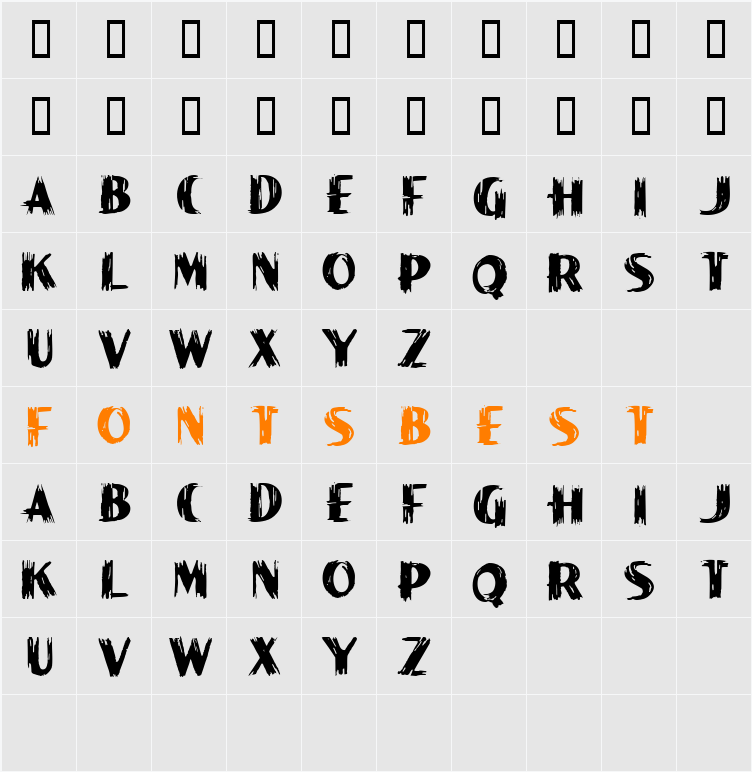 JI-Owlish Character Map