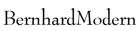 BernhardModern Font Image
