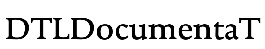 DTLDocumentaT Font Image