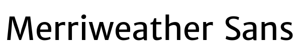 Merriweather Sans Font Image