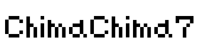 ChimaChima7 Font Image