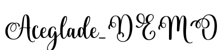 Aceglade_DEMO Font Image