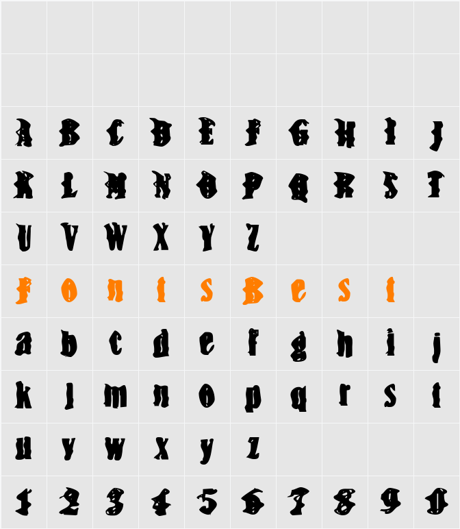 BN-Snake Character Map