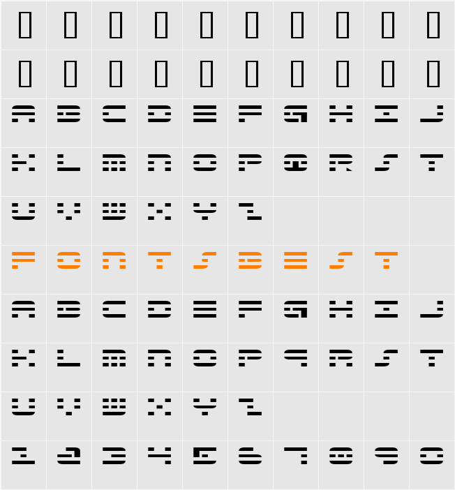 JI-Meatal Character Map