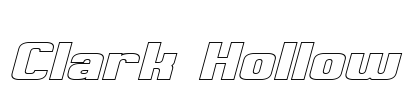 Clark Hollow Font Image