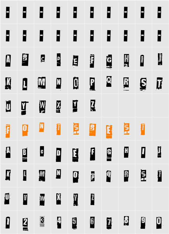 NastyMSG Character Map