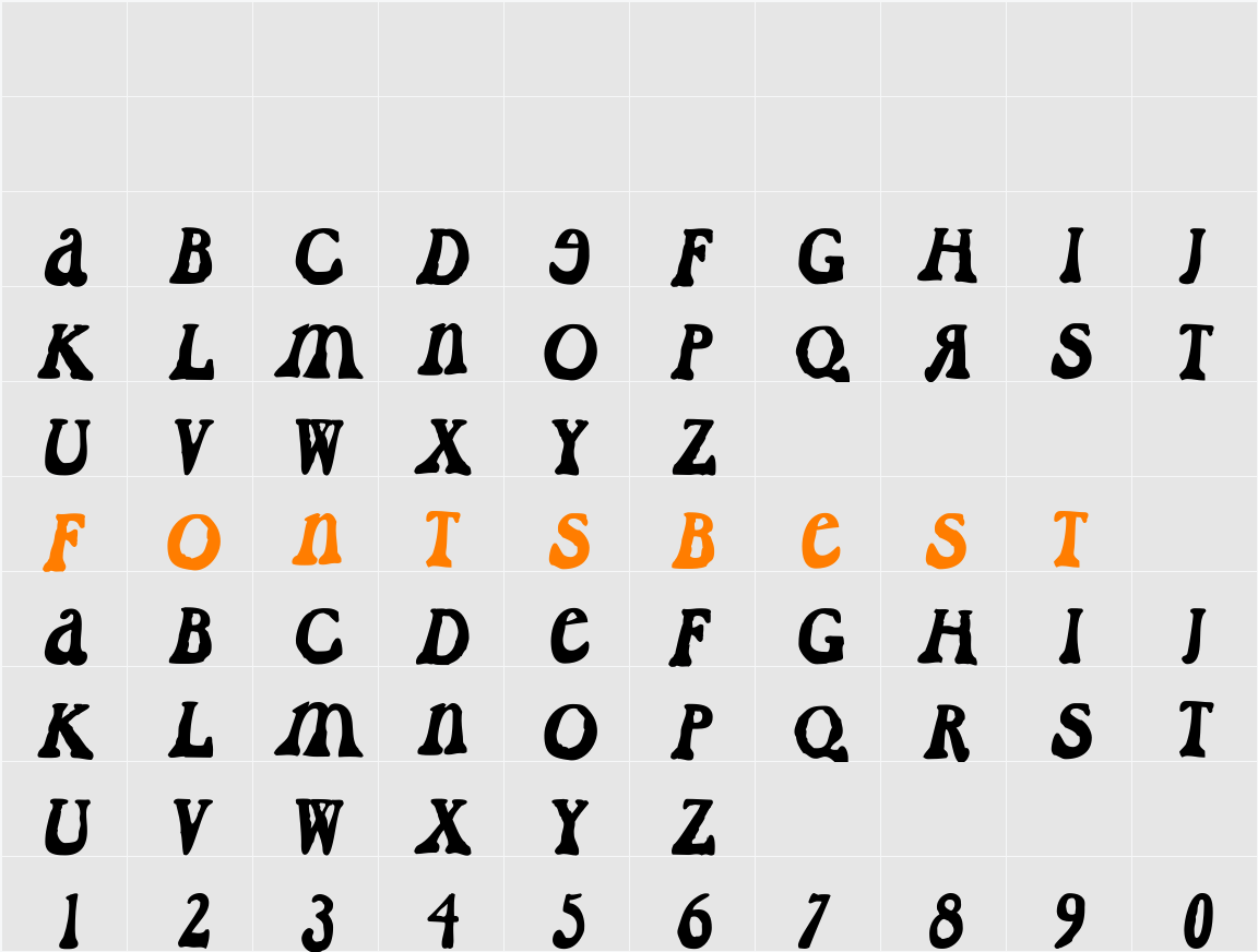 CaslonDadaesque Character Map