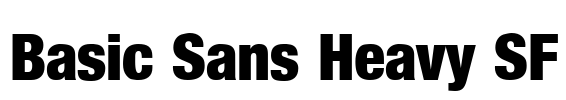 Basic Sans Heavy SF Font Image