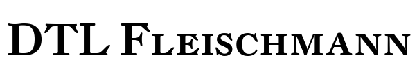 DTL Fleischmann Font Image