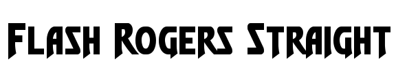Flash Rogers Straight Font Image