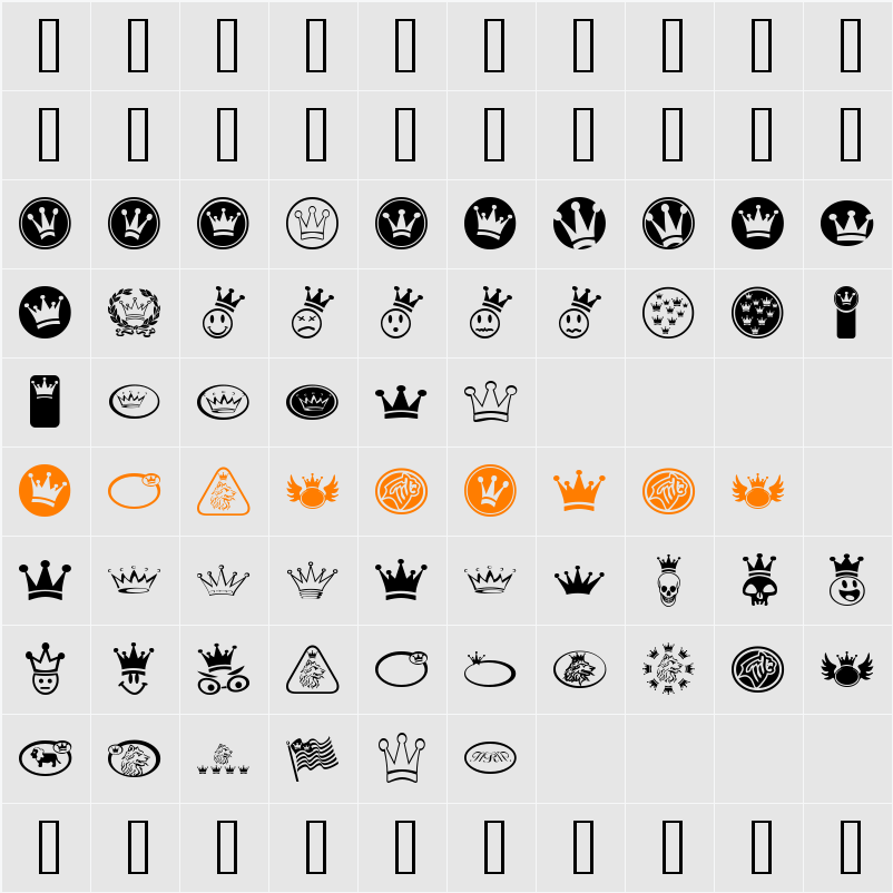 Monarchbats Character Map
