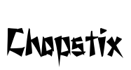 Chopstix Font Image