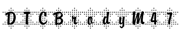 DTCBrodyM47 Font Image