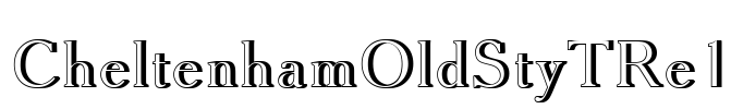 CheltenhamOldStyTRe1 Font Image