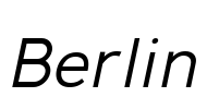 Berlin Font Image