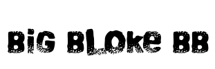 Big Bloke BB Font Image