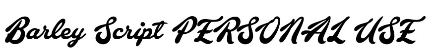 Barley Script PERSONAL USE Font Image