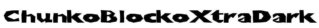 ChunkoBlockoXtraDark Font Image