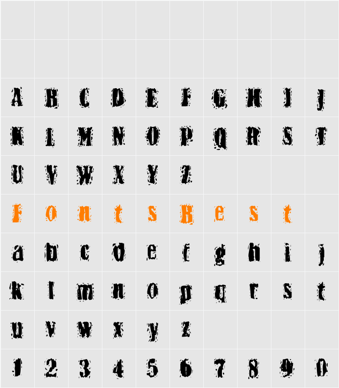 BN-Yiftach Rough Character Map