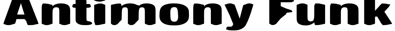 Antimony Funk Font Image