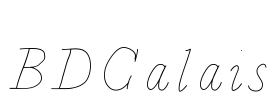 BDCalais Font Image