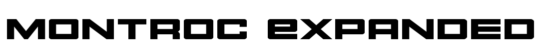 Montroc Expanded Font Image