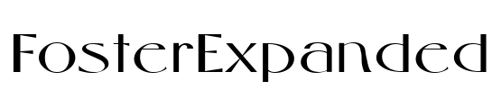 FosterExpanded Font Image
