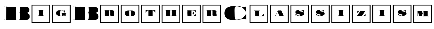 BigBrotherClassizism Font Image