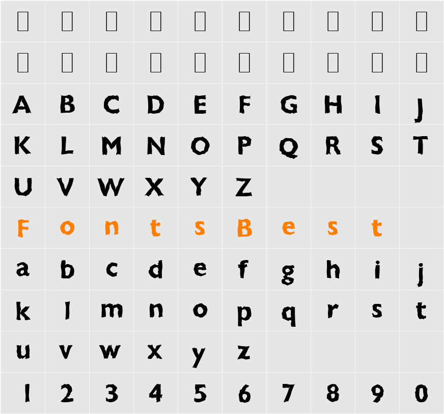 DavidBeckerRandom Character Map