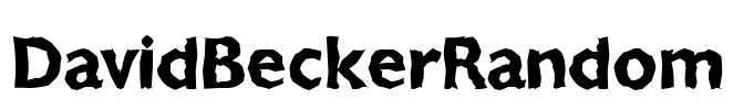 DavidBeckerRandom Font Image