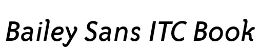 Bailey Sans ITC Book Font Image