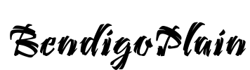 BendigoPlain Font Image