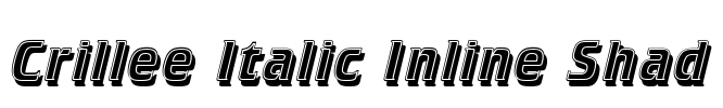 Crillee Italic Inline Shad