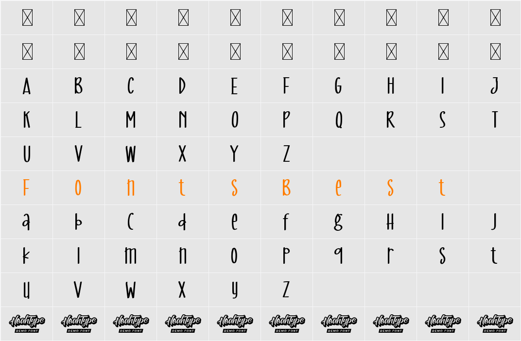 Baguette Bread Demo Character Map