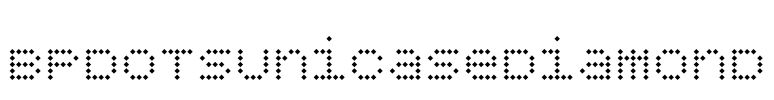 BPdotsUnicaseDiamond Font Image