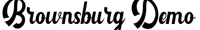 Brownsburg Demo Font Image