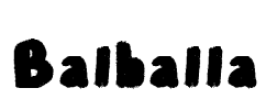 Balballa Font Image
