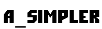 a_Simpler Font Image