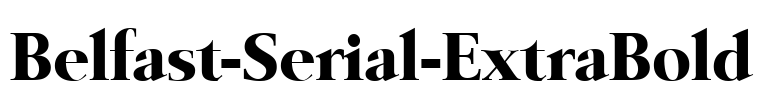Belfast-Serial-ExtraBold Font Image