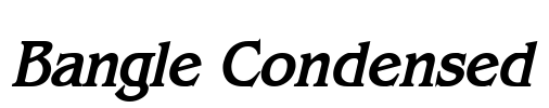 Bangle Condensed Font Image