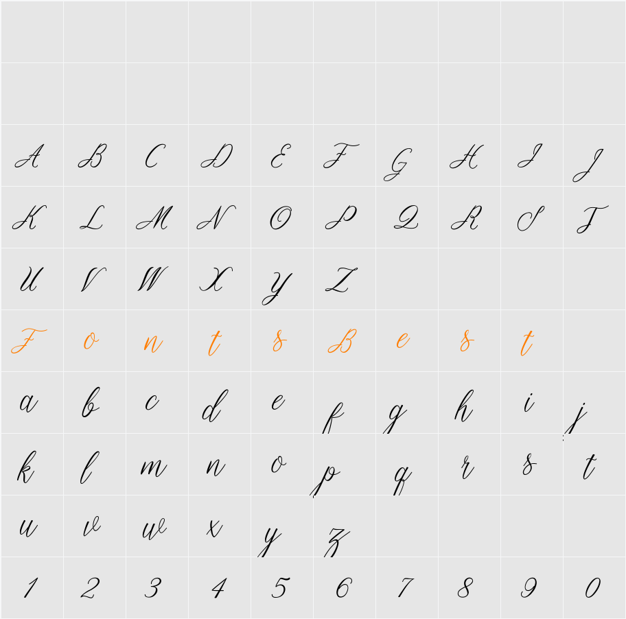 Ambarella Character Map