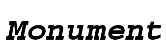 Monument Font Image