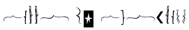 Bella K. Brackets Font Image